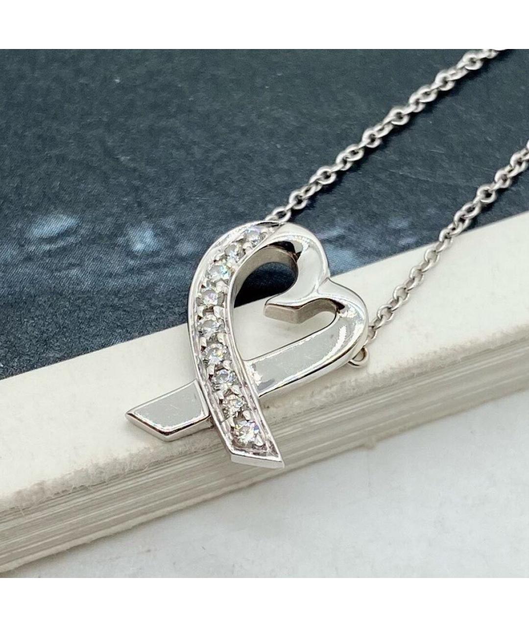 TIFFANY&CO Белое колье из белого золота, фото 5