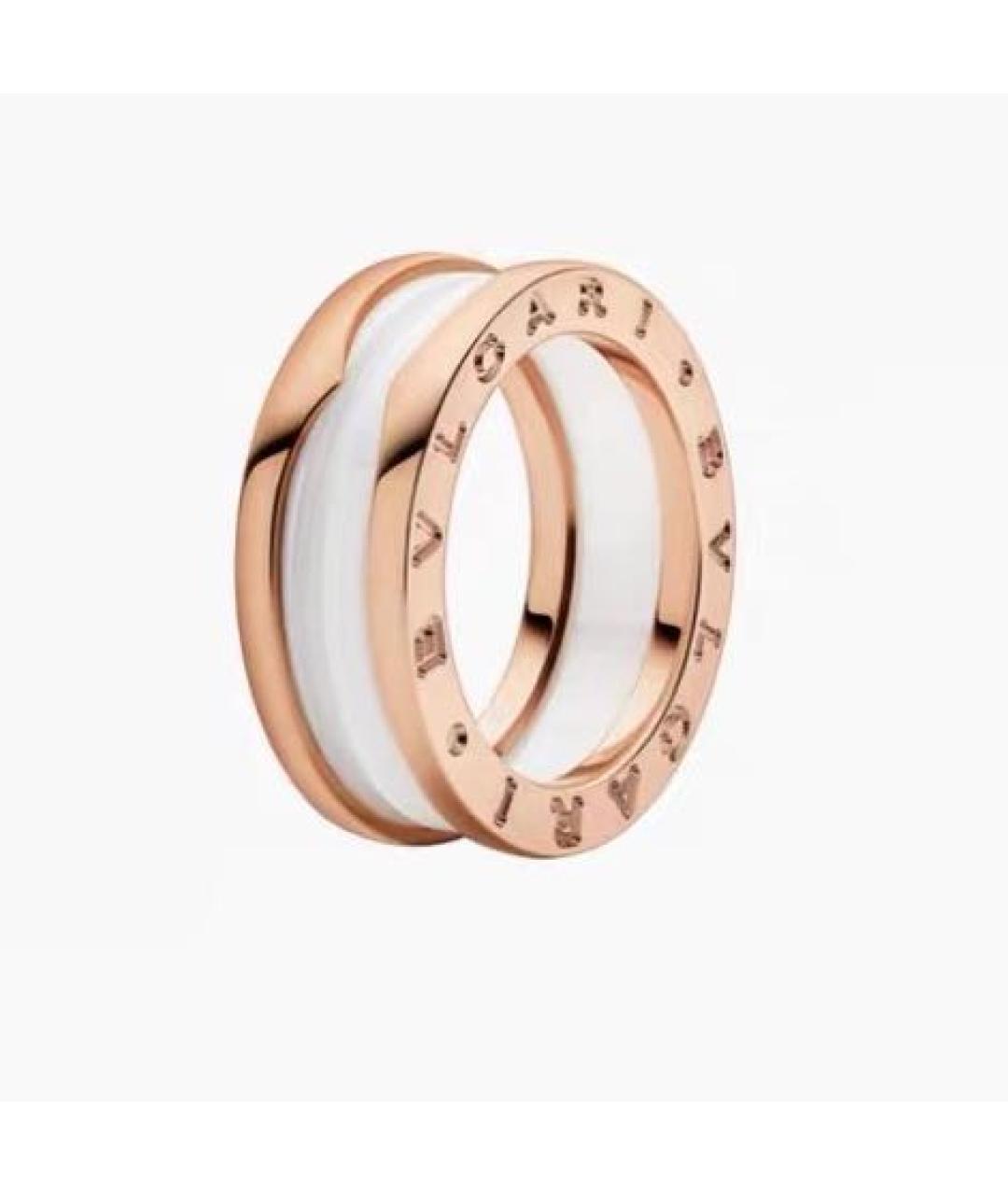 BVLGARI Белое кольцо из розового золота, фото 7