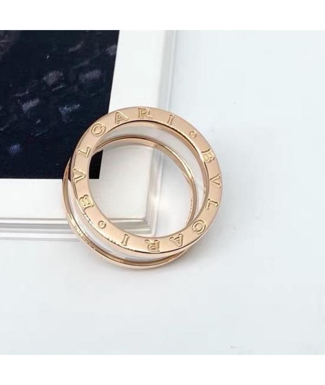 BVLGARI Белое кольцо из розового золота, фото 6