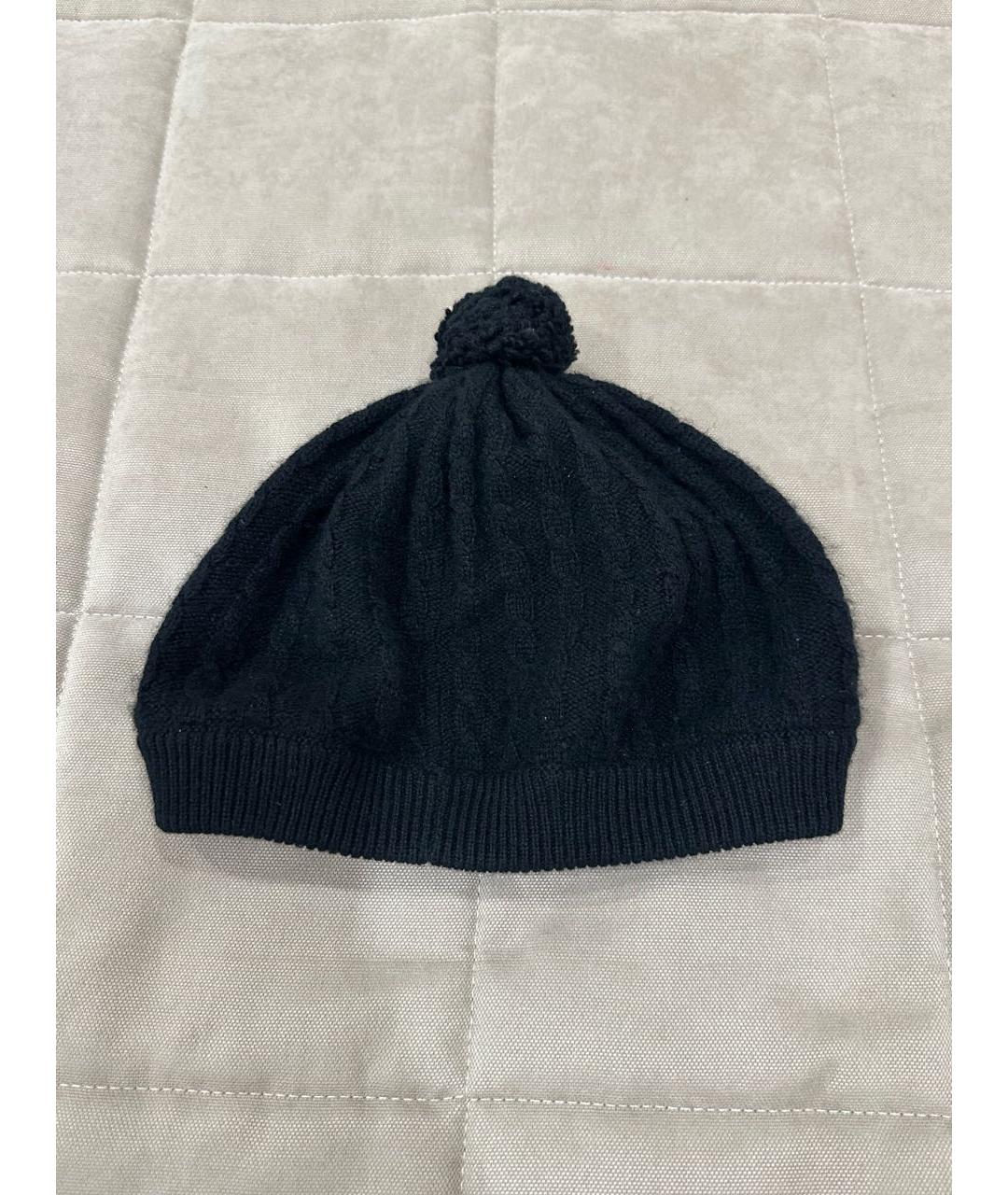 CHANEL Черная кашемировая шапка, фото 7