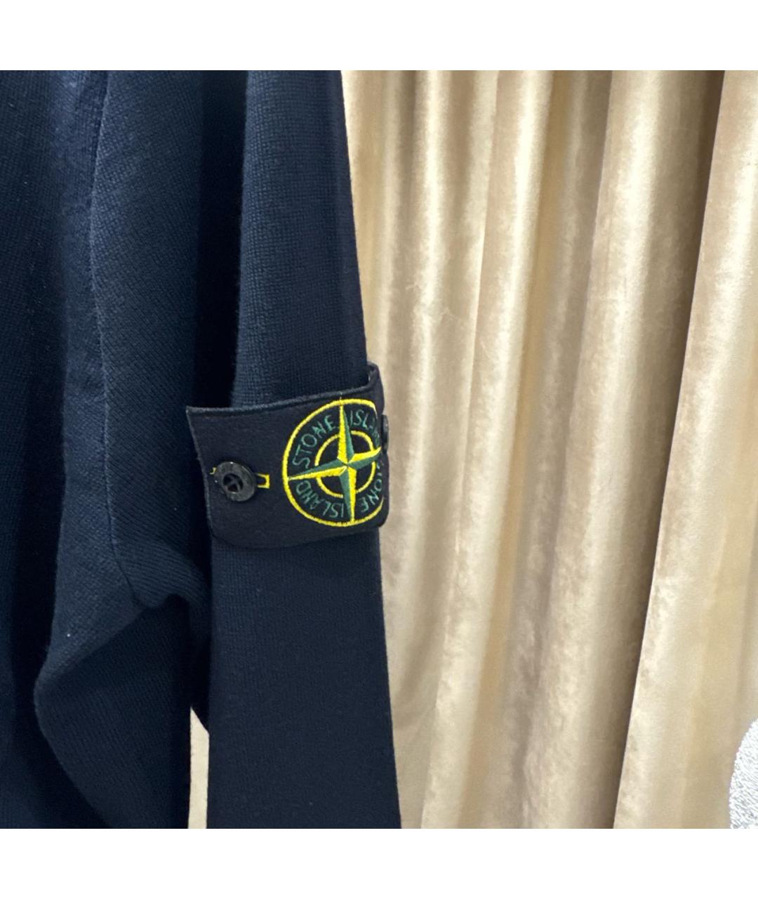 STONE ISLAND Черный шерстяной джемпер / свитер, фото 4