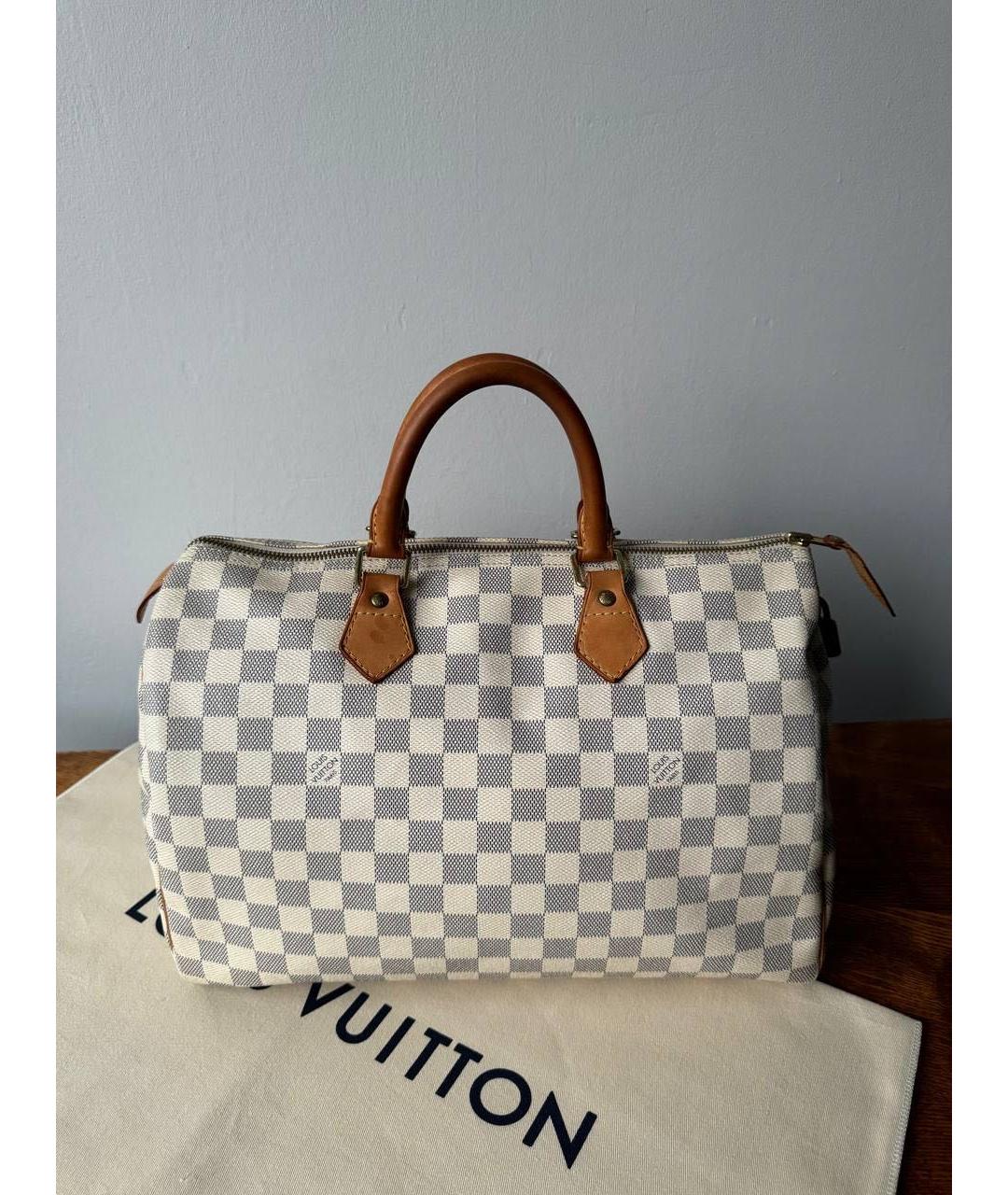 LOUIS VUITTON Белая сумка с короткими ручками, фото 9