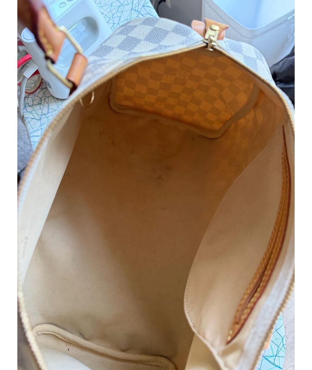 LOUIS VUITTON Белая сумка с короткими ручками, фото 5