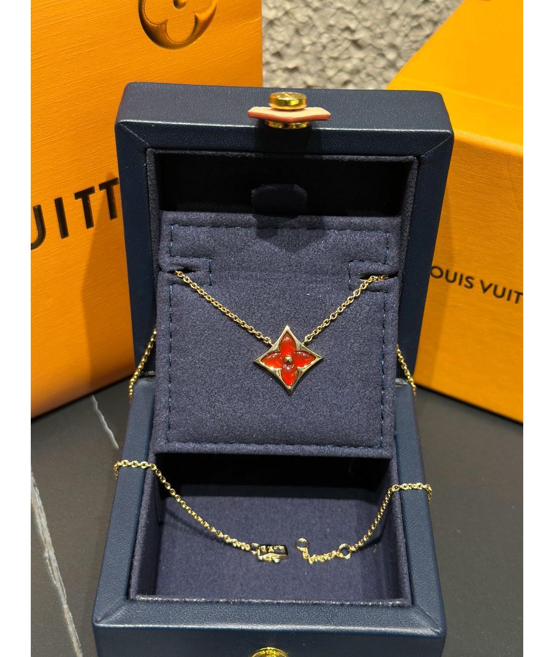 LOUIS VUITTON Красное колье из розового золота, фото 8