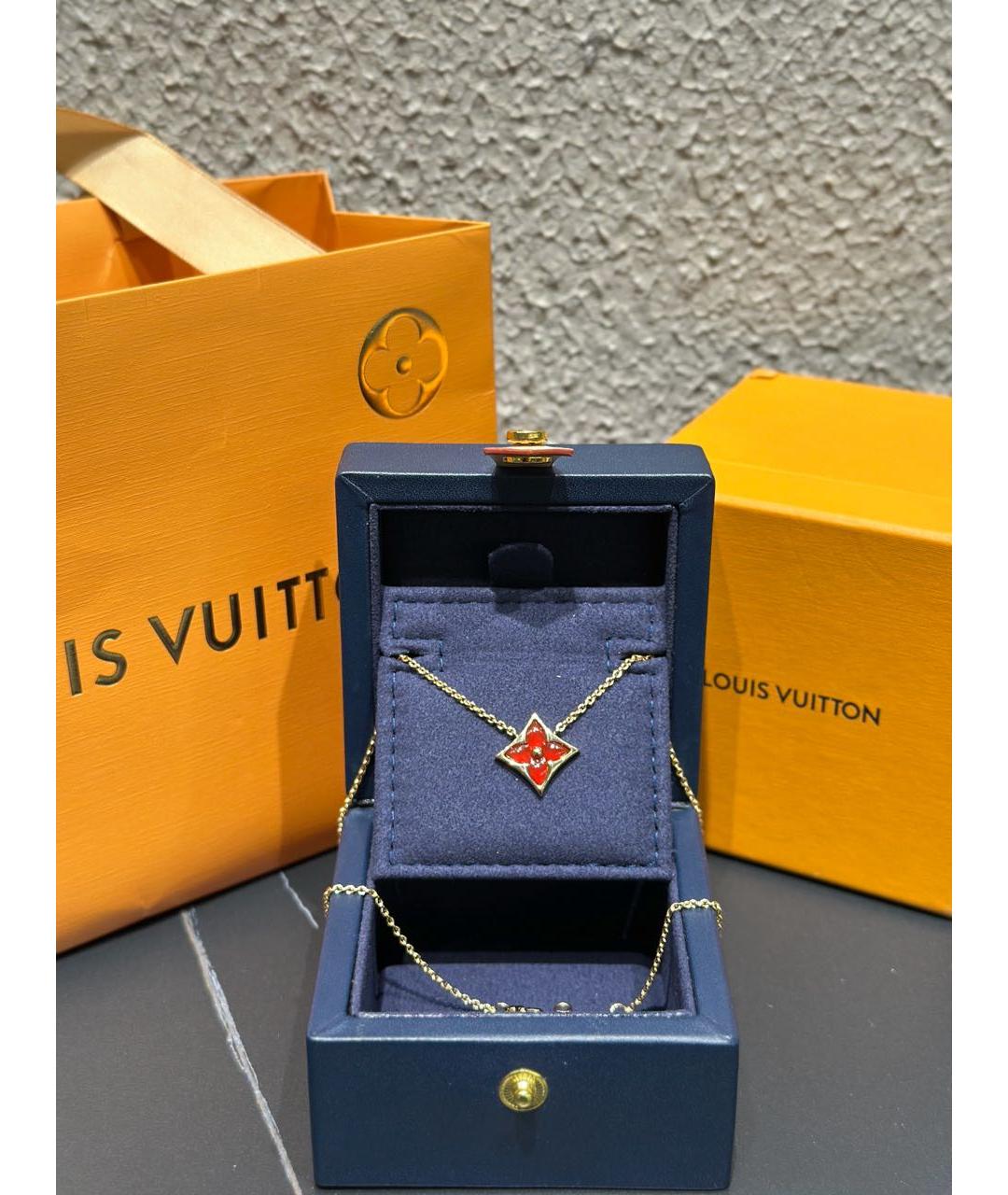 LOUIS VUITTON Красное колье из розового золота, фото 2