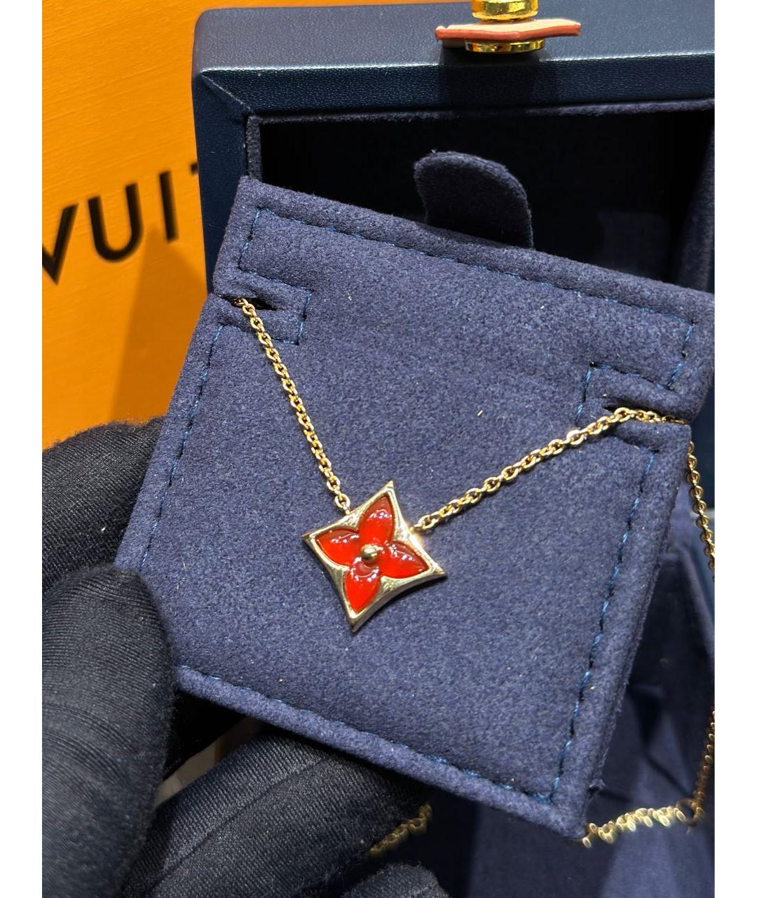 LOUIS VUITTON Красное колье из розового золота, фото 4