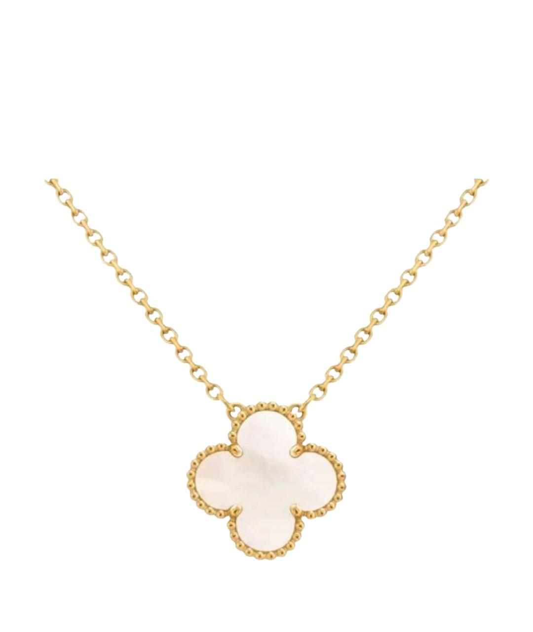 VAN CLEEF & ARPELS Белое колье из желтого золота, фото 1