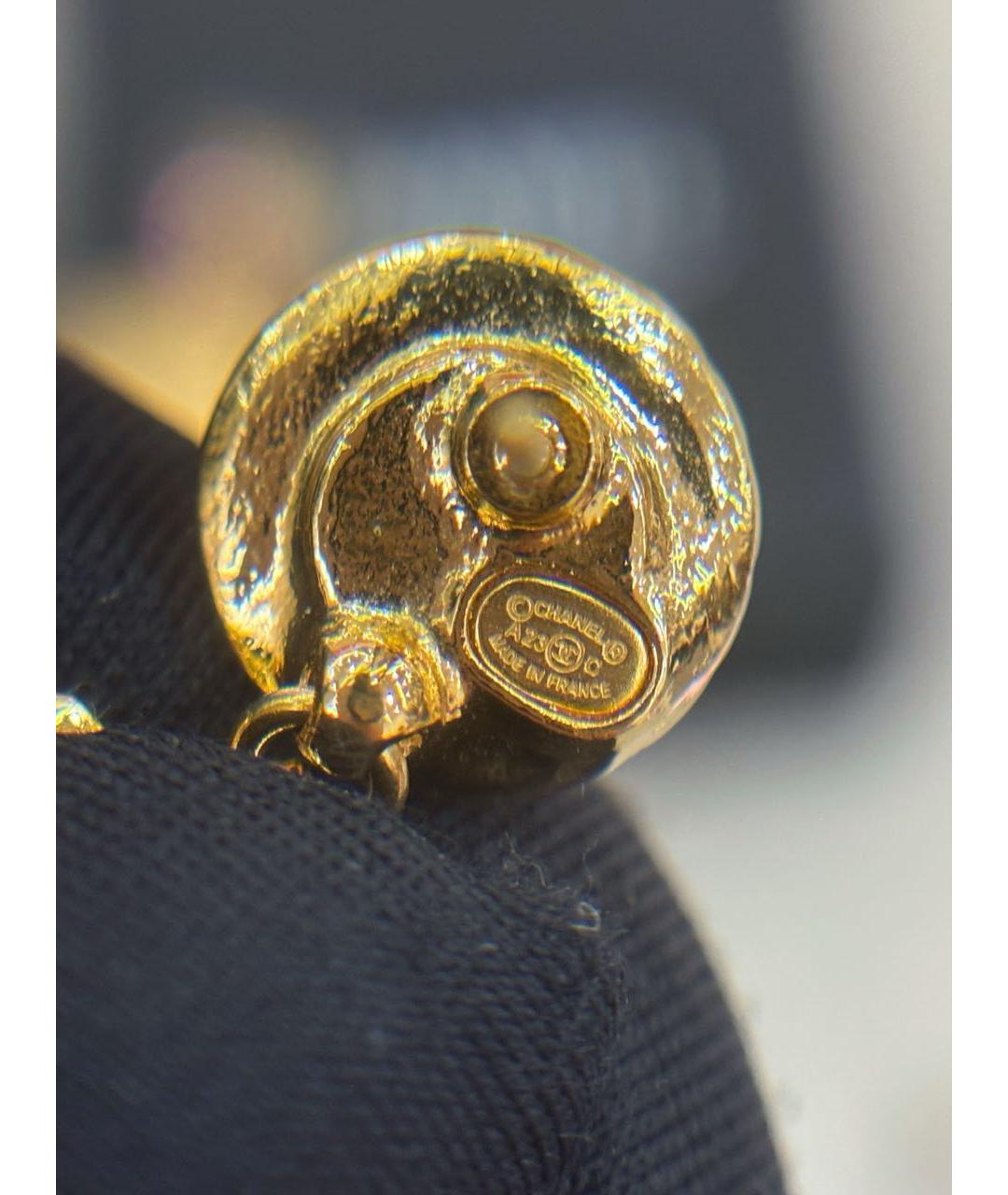 CHANEL Золотые серьги, фото 6
