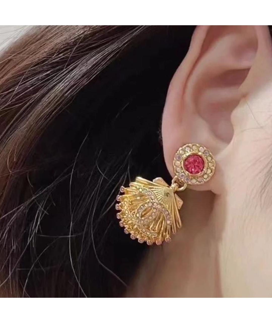 CHANEL Золотые серьги, фото 7