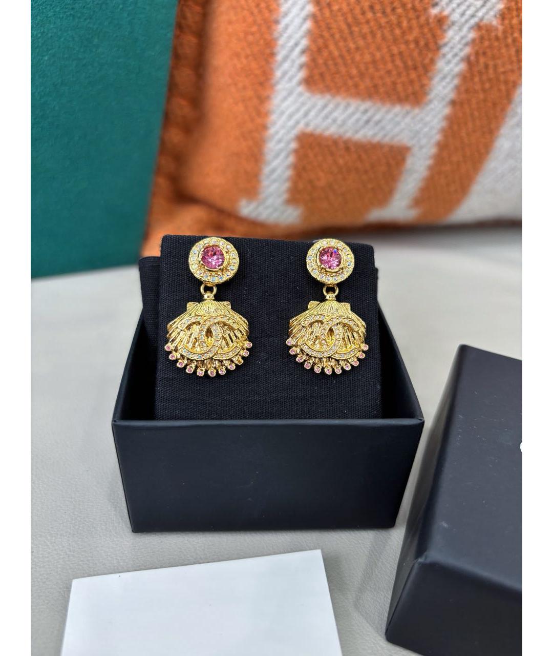 CHANEL Золотые серьги, фото 8