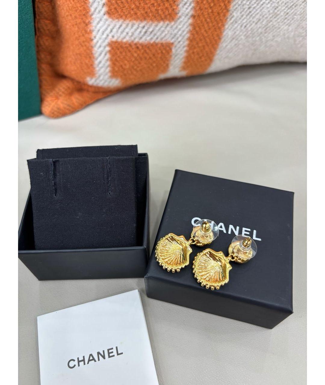 CHANEL Золотые серьги, фото 5
