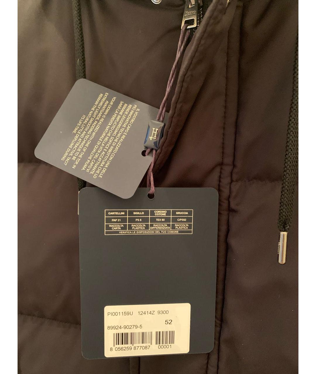 HERNO Черная полиэстеровая парка, фото 5