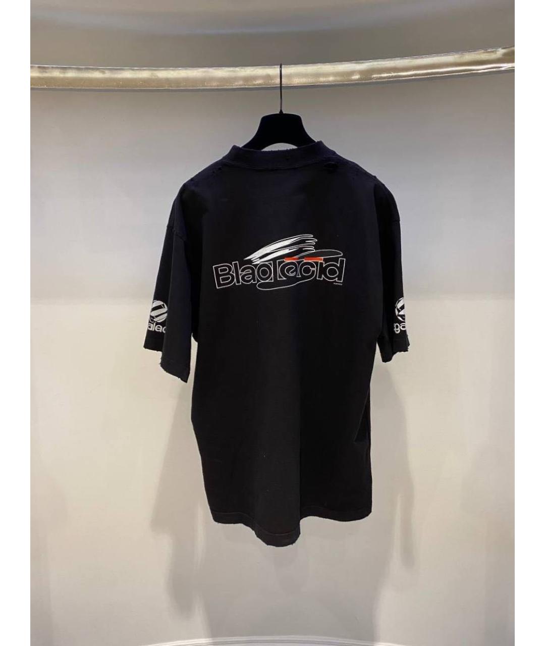 BALENCIAGA Черная футболка, фото 3