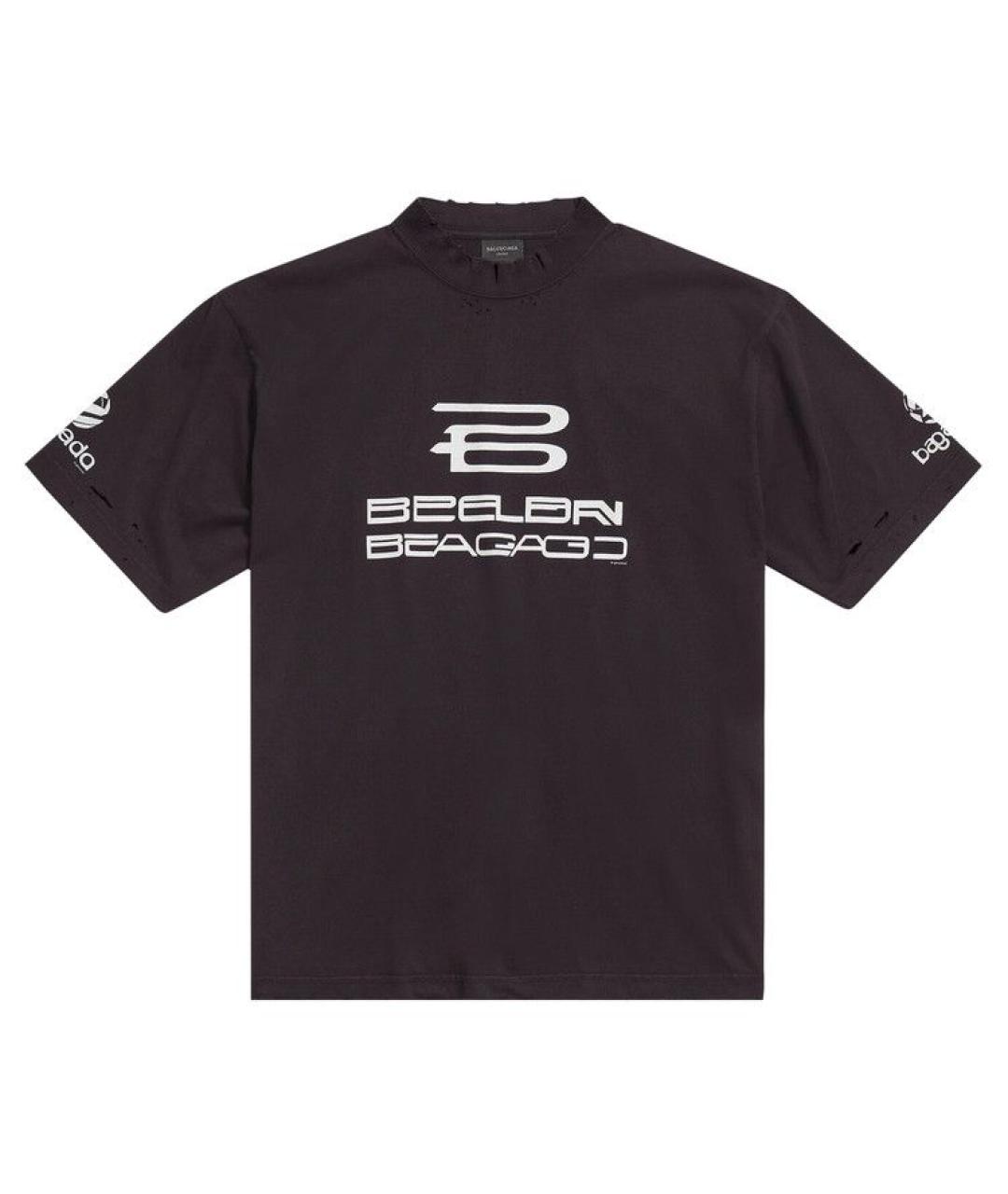 BALENCIAGA Черная футболка, фото 1