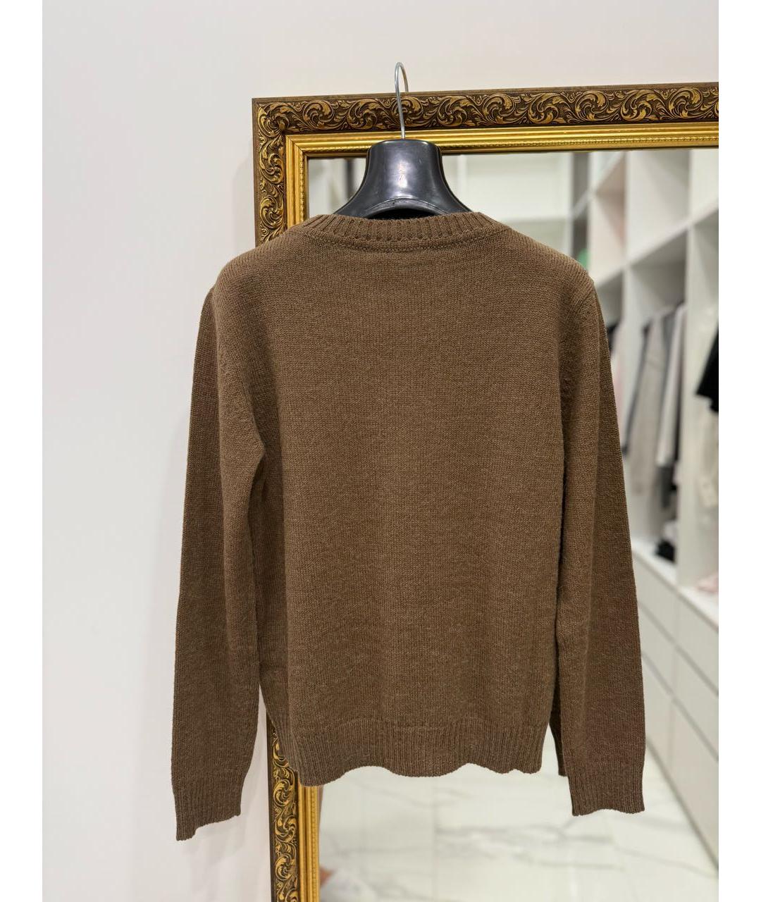 MAX MARA Коричневый шерстяной джемпер / свитер, фото 5