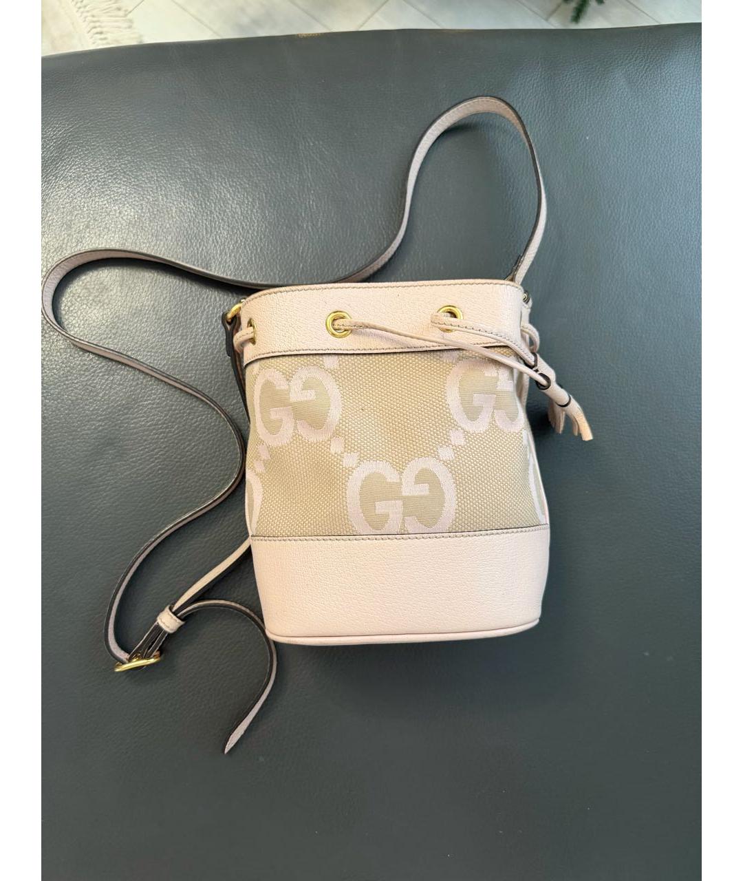 GUCCI Розовая кожаная сумка через плечо, фото 4