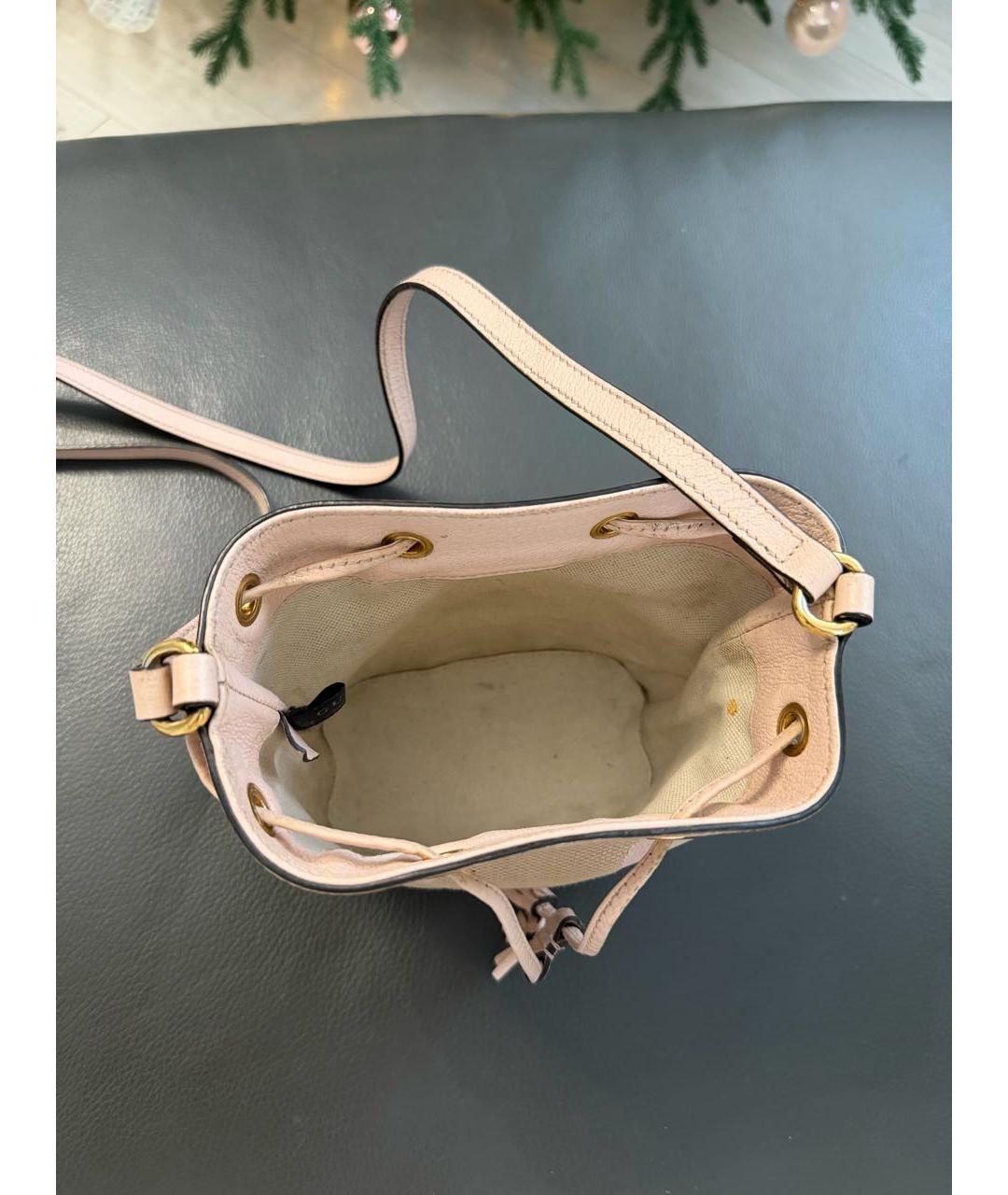 GUCCI Розовая кожаная сумка через плечо, фото 3