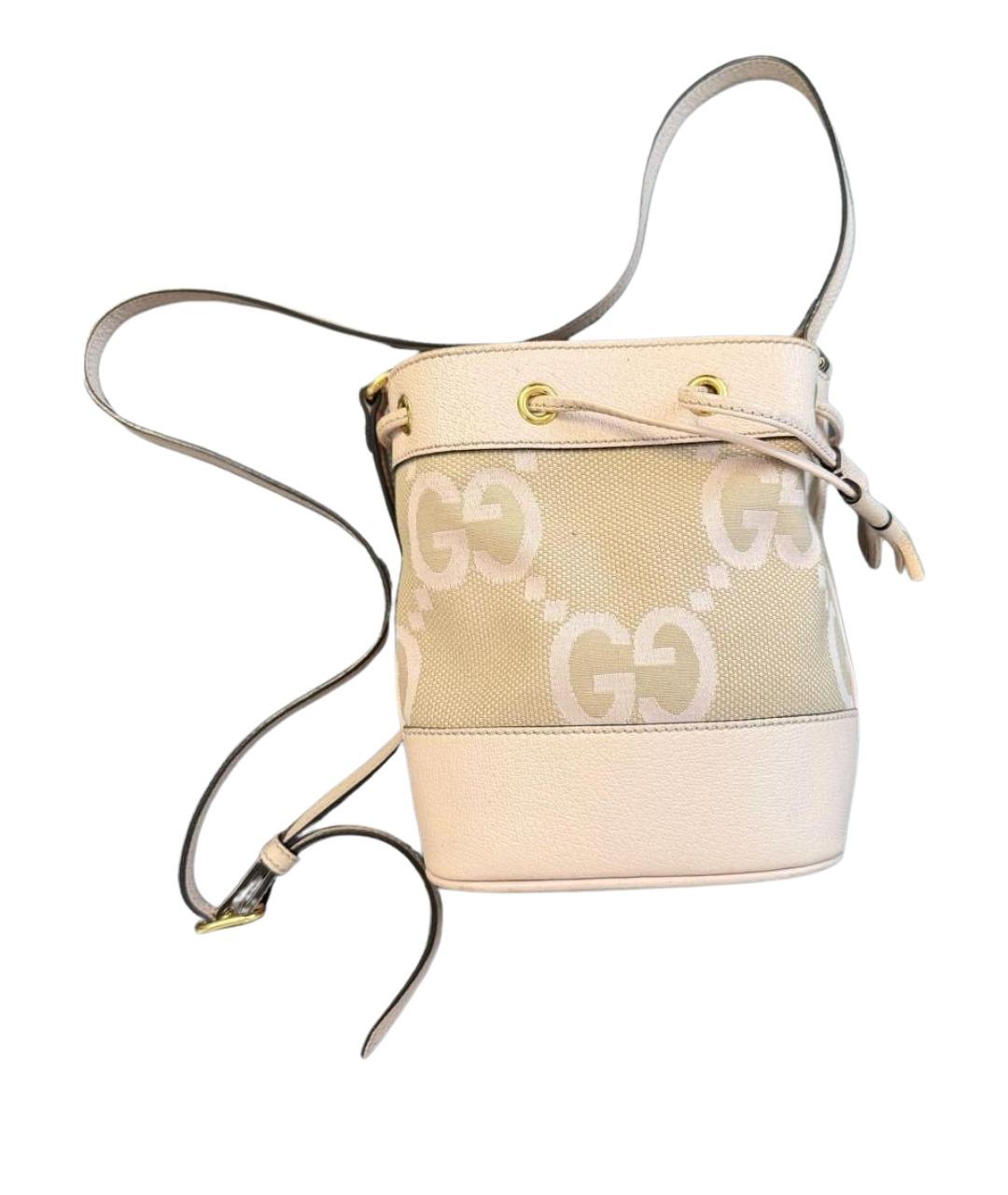 GUCCI Розовая кожаная сумка через плечо, фото 1