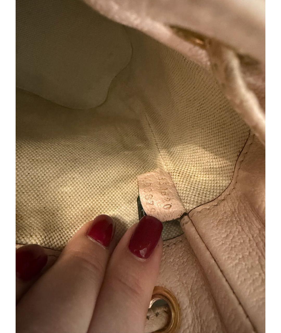 GUCCI Розовая кожаная сумка через плечо, фото 2