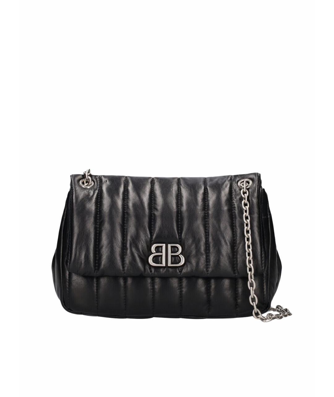 BALENCIAGA Черная кожаная сумка через плечо, фото 1