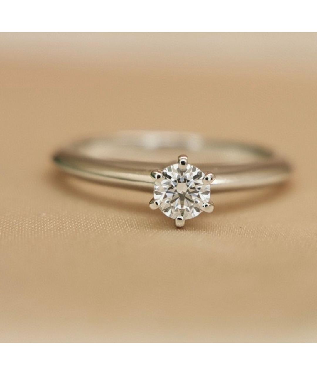 TIFFANY&CO Серебряное платиновое кольцо, фото 2