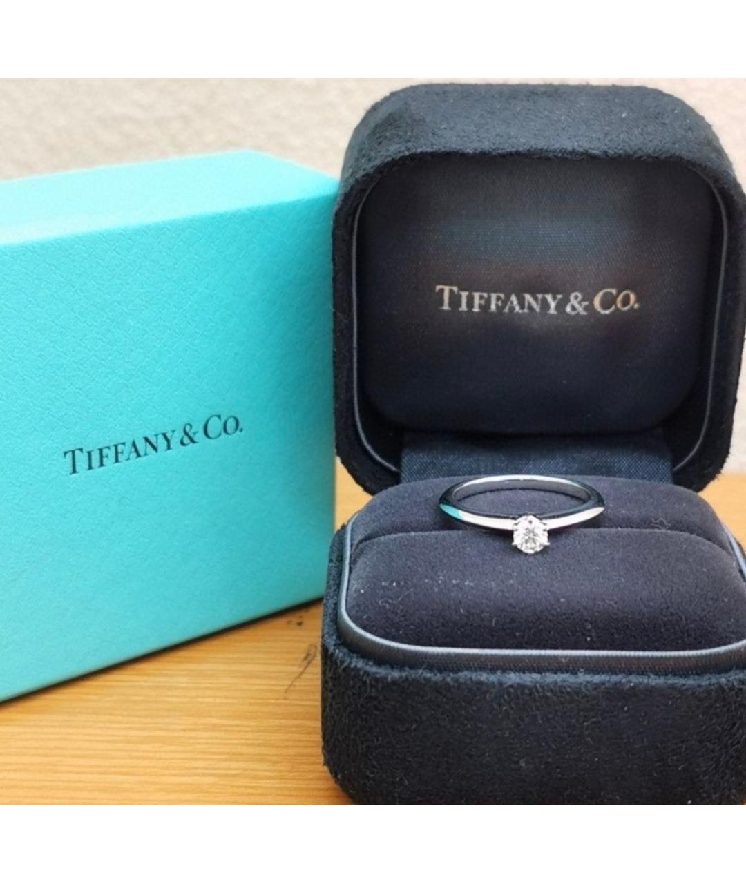 TIFFANY&CO Серебряное платиновое кольцо, фото 3