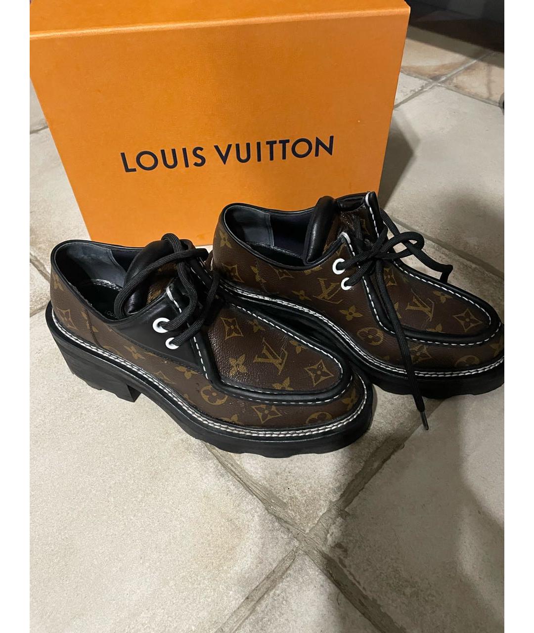 LOUIS VUITTON Коричневые брогги и оксфорды, фото 2