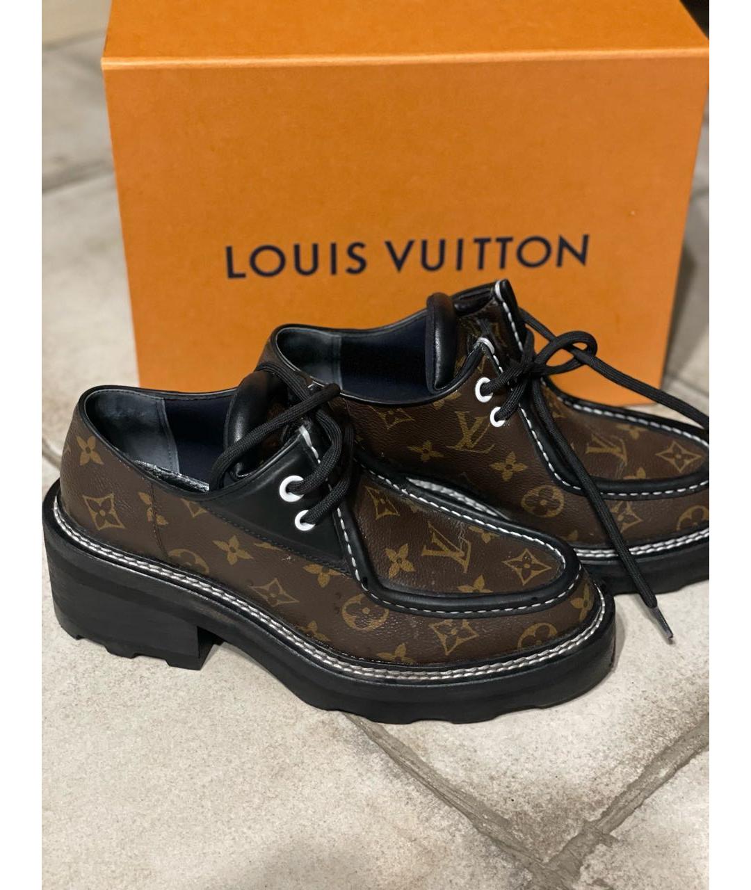 LOUIS VUITTON Коричневые брогги и оксфорды, фото 4
