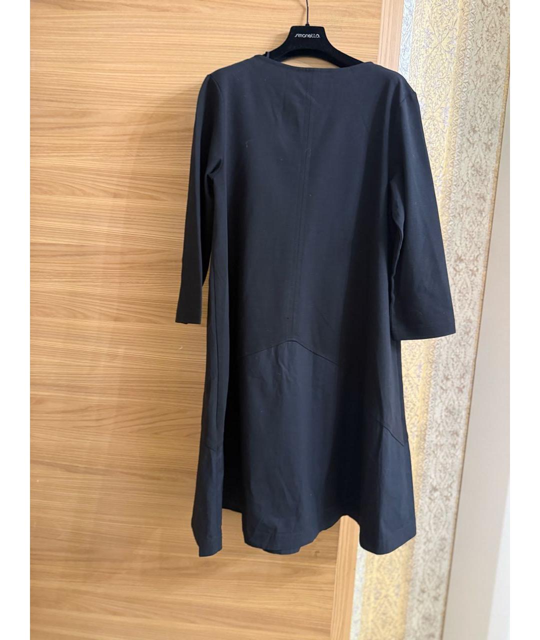 COS Черное хлопковое повседневное платье, фото 7