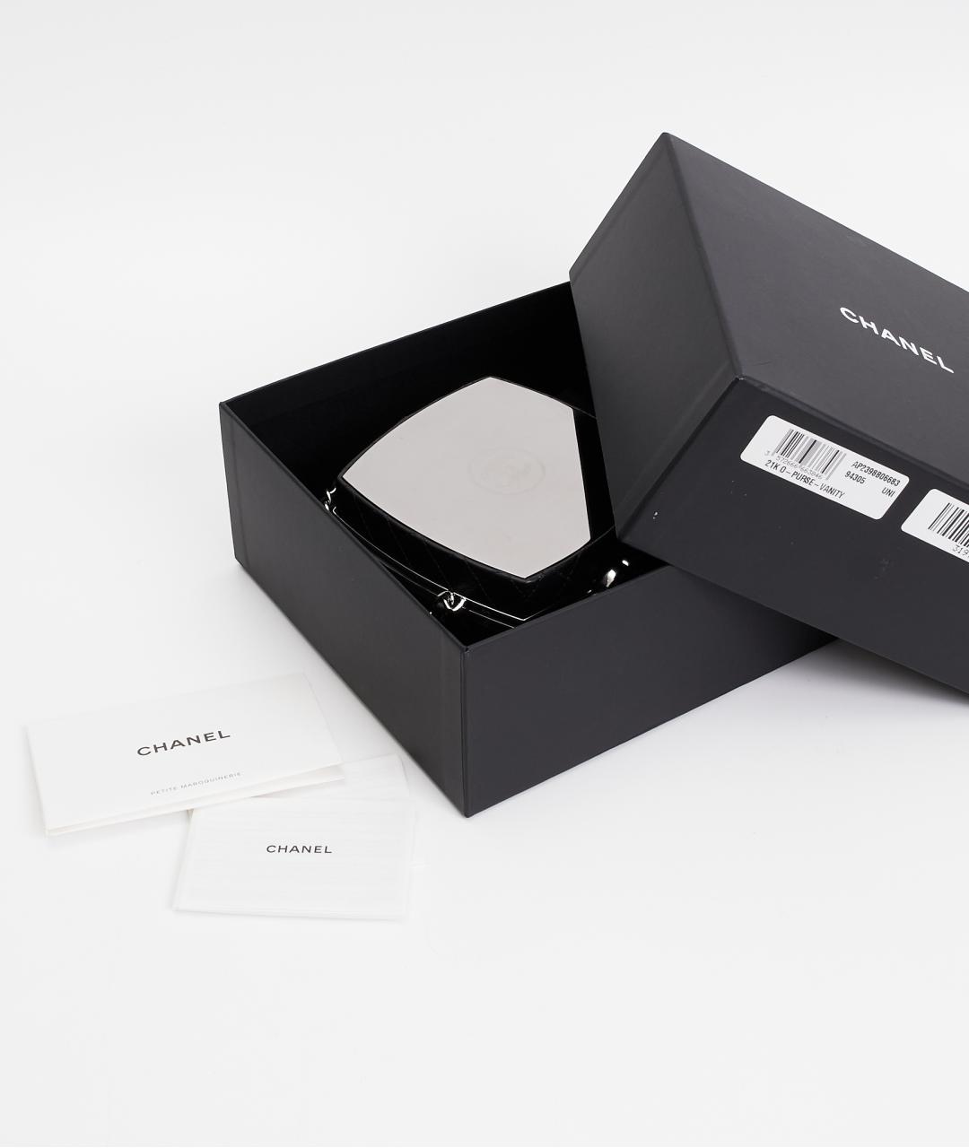 CHANEL Серая кожаная сумка через плечо, фото 7