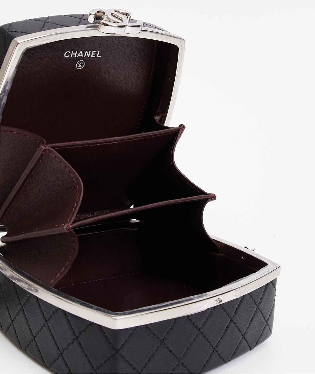 CHANEL Серая кожаная сумка через плечо, фото 5