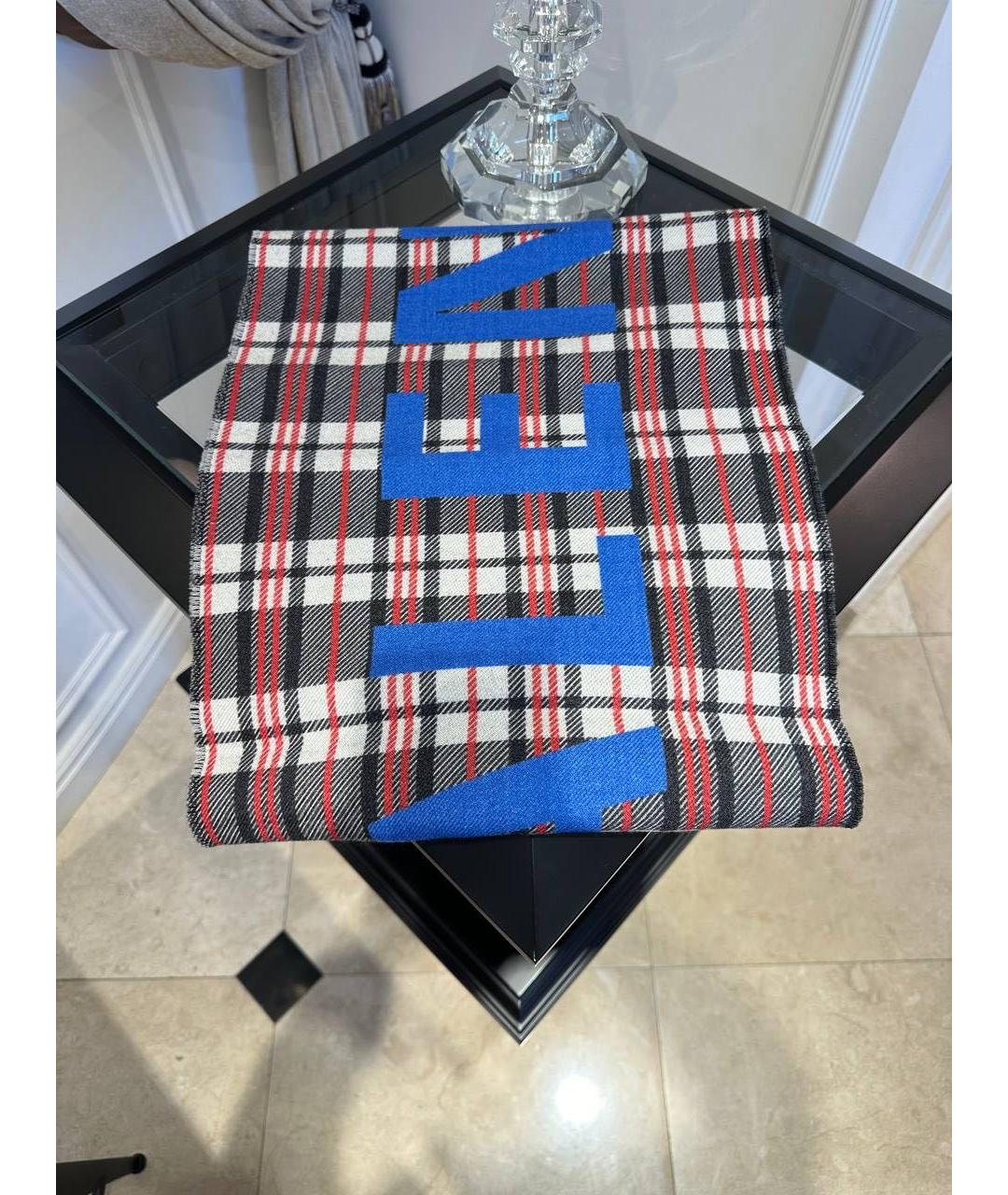 BALENCIAGA Мульти шерстяной шарф, фото 3