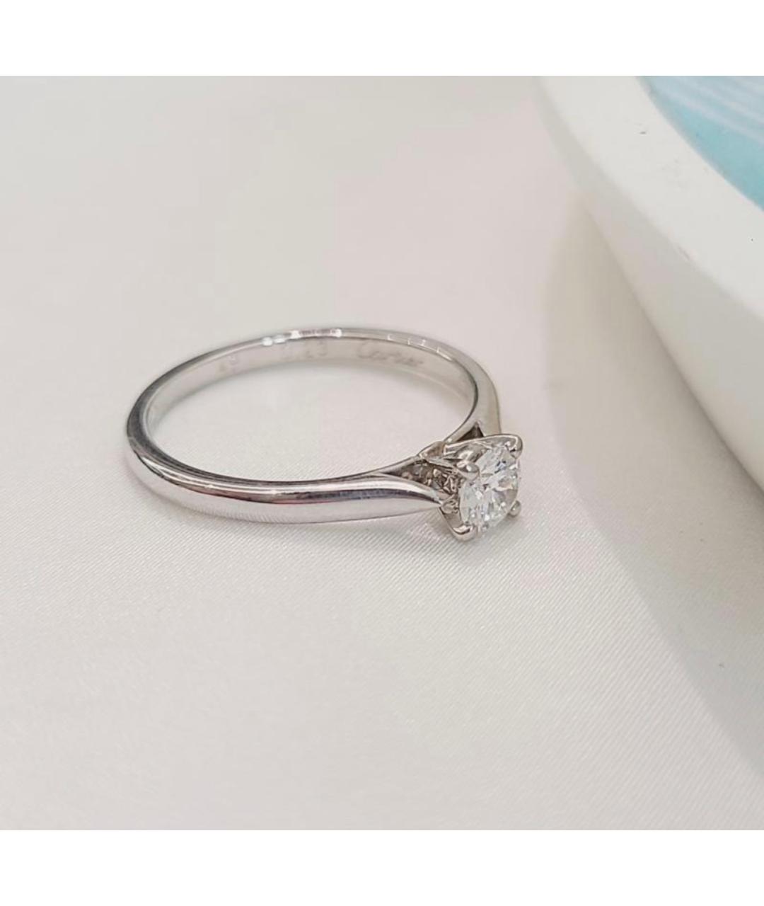 CARTIER Серебряное платиновое кольцо, фото 3
