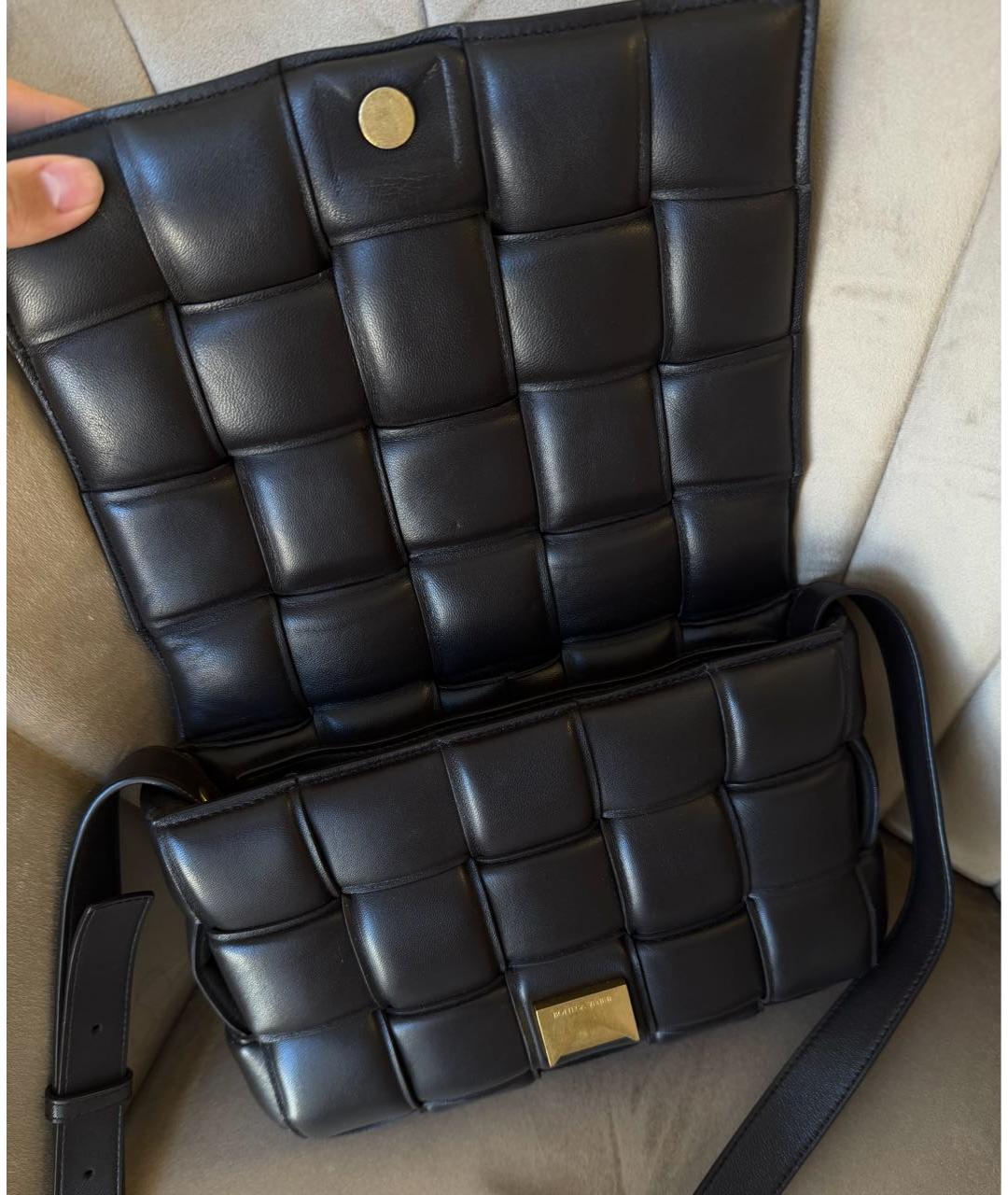 BOTTEGA VENETA Коричневая кожаная сумка через плечо, фото 4