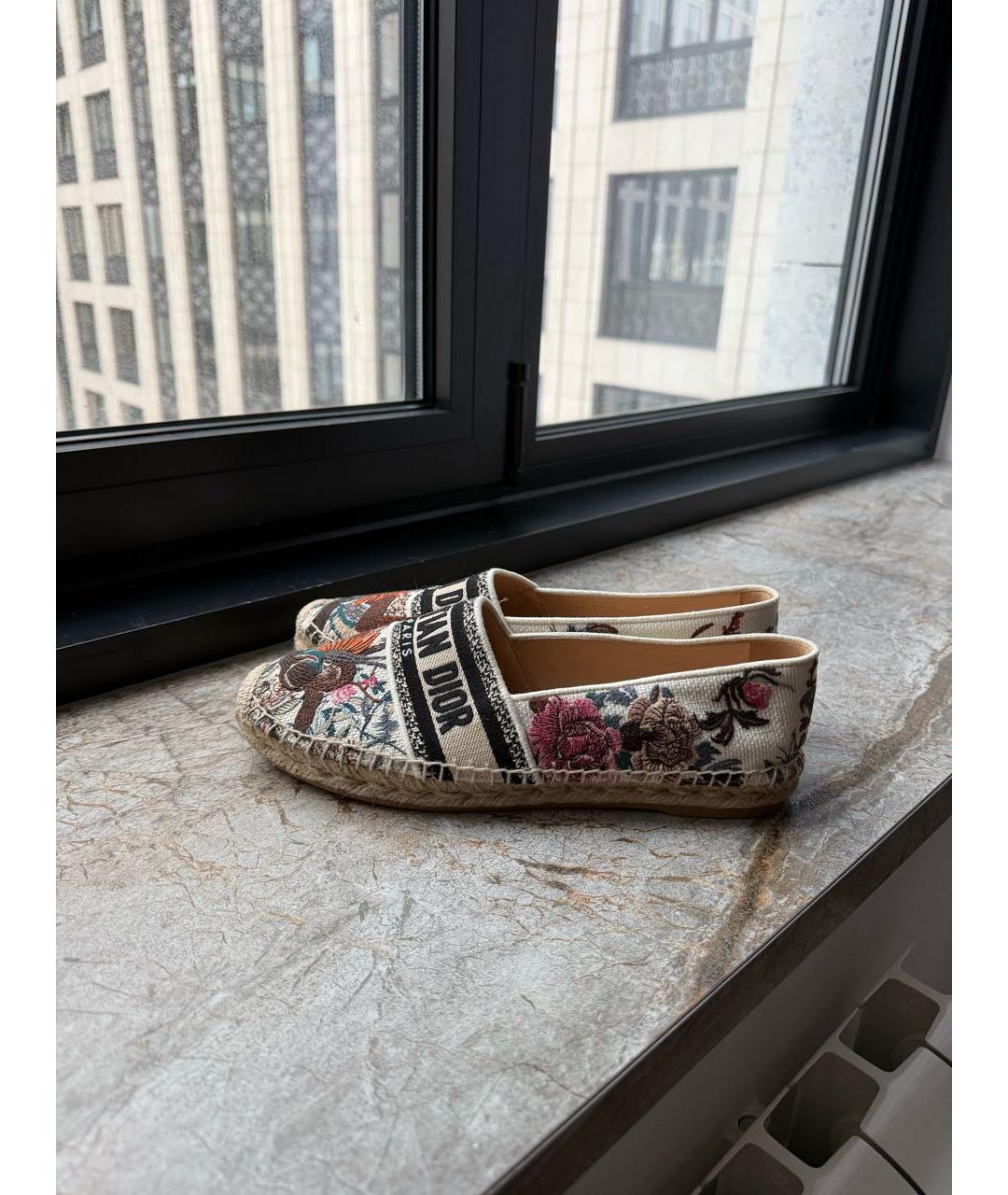 CHRISTIAN DIOR Мульти текстильные эспадрильи, фото 6