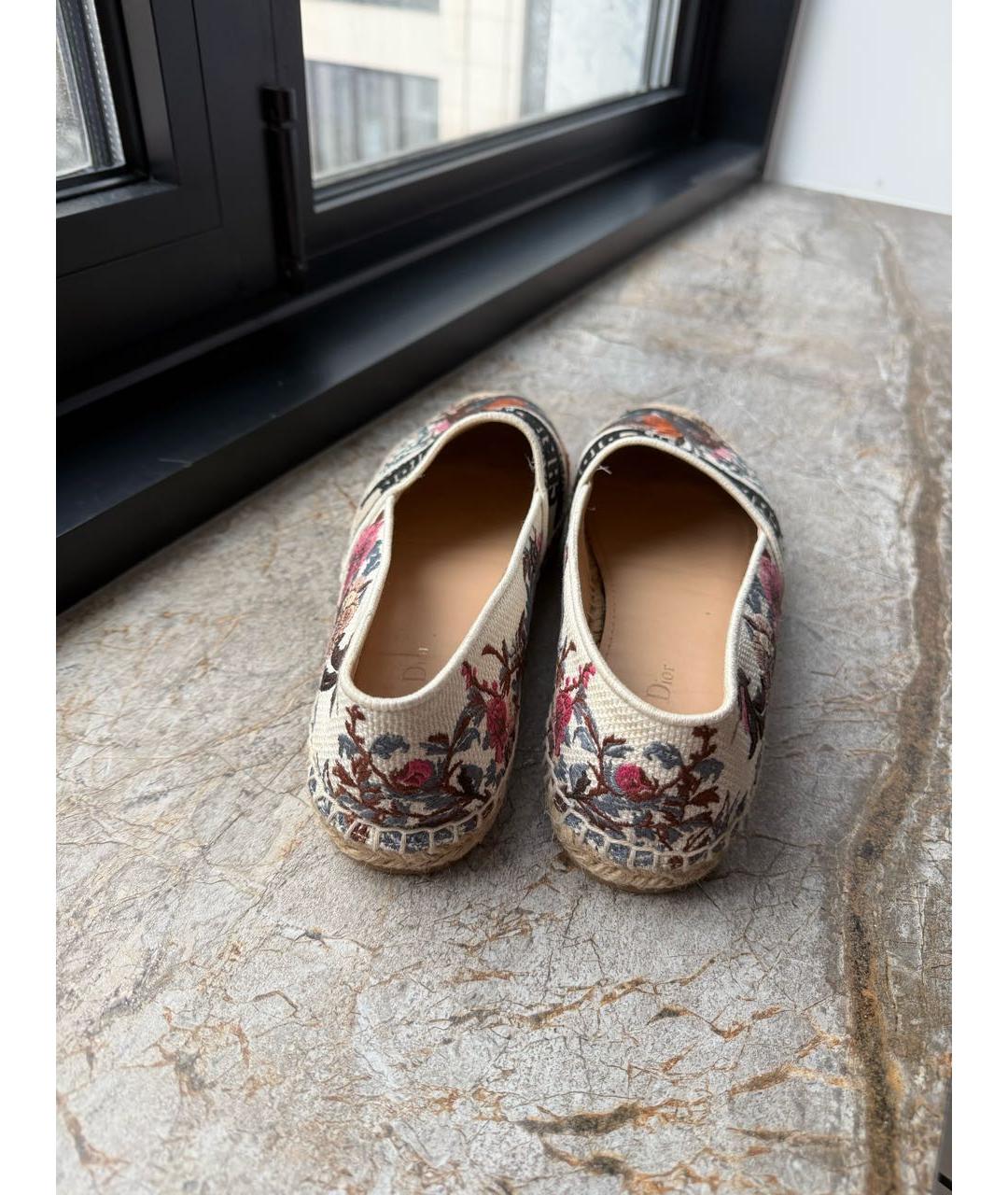 CHRISTIAN DIOR Мульти текстильные эспадрильи, фото 4