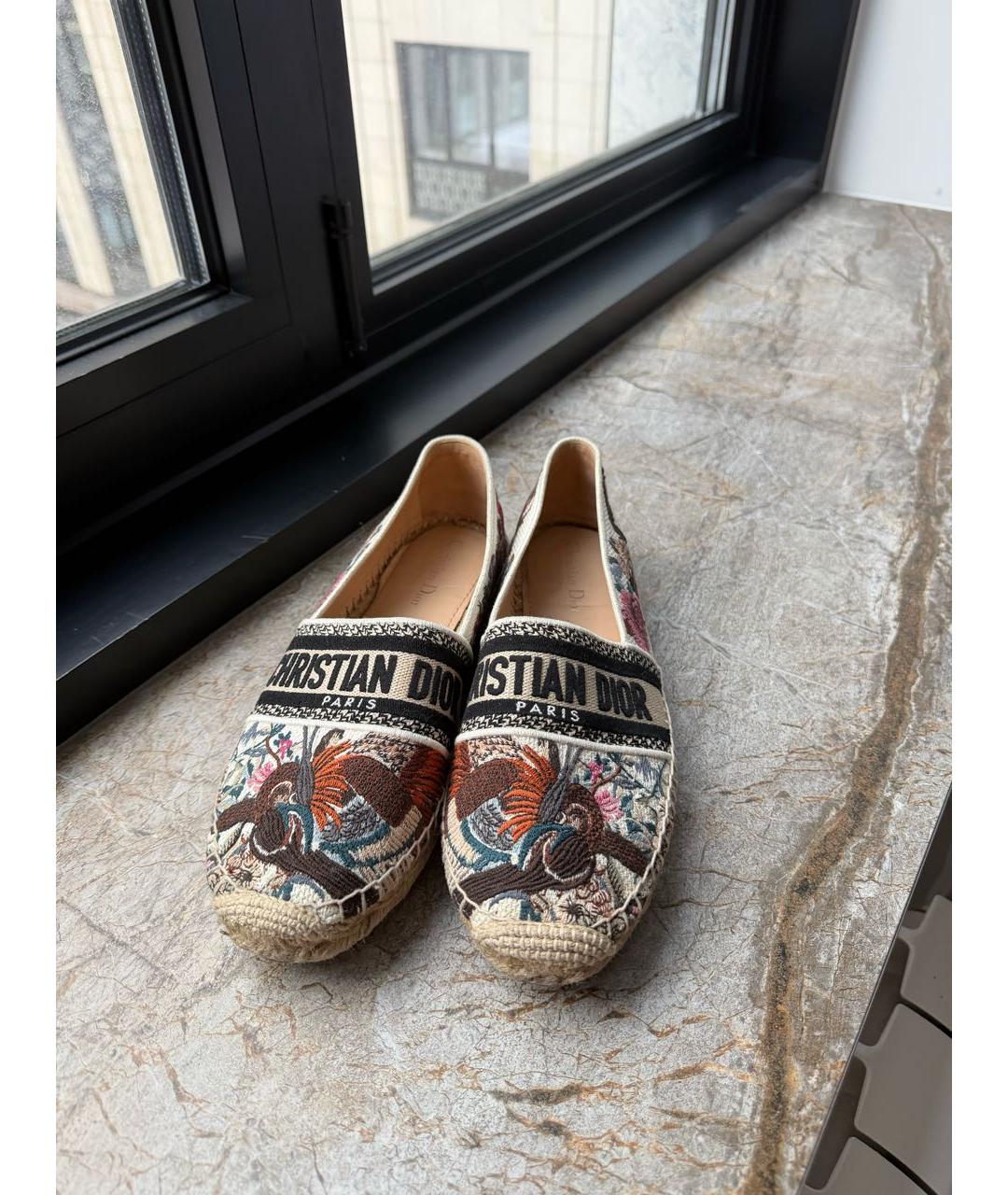 CHRISTIAN DIOR Мульти текстильные эспадрильи, фото 2