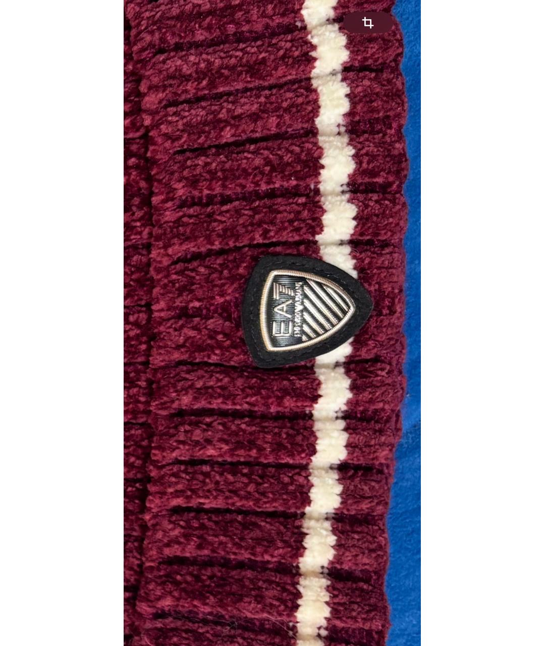 EA7 Бордовая шапка, фото 3