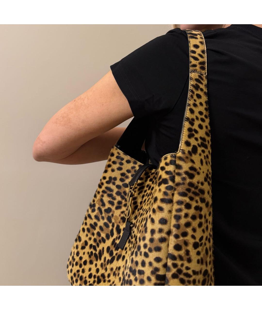 SAINT LAURENT Мульти меховая сумка через плечо, фото 7