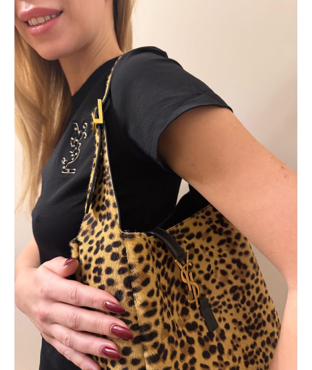 SAINT LAURENT Мульти меховая сумка через плечо, фото 6