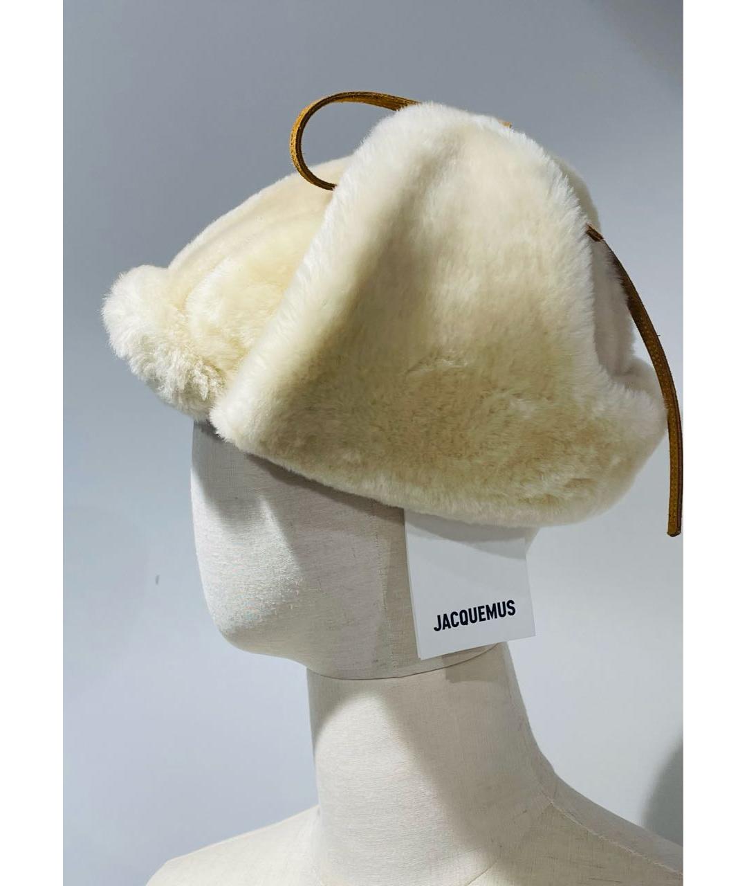 JACQUEMUS Бежевая шапка, фото 7