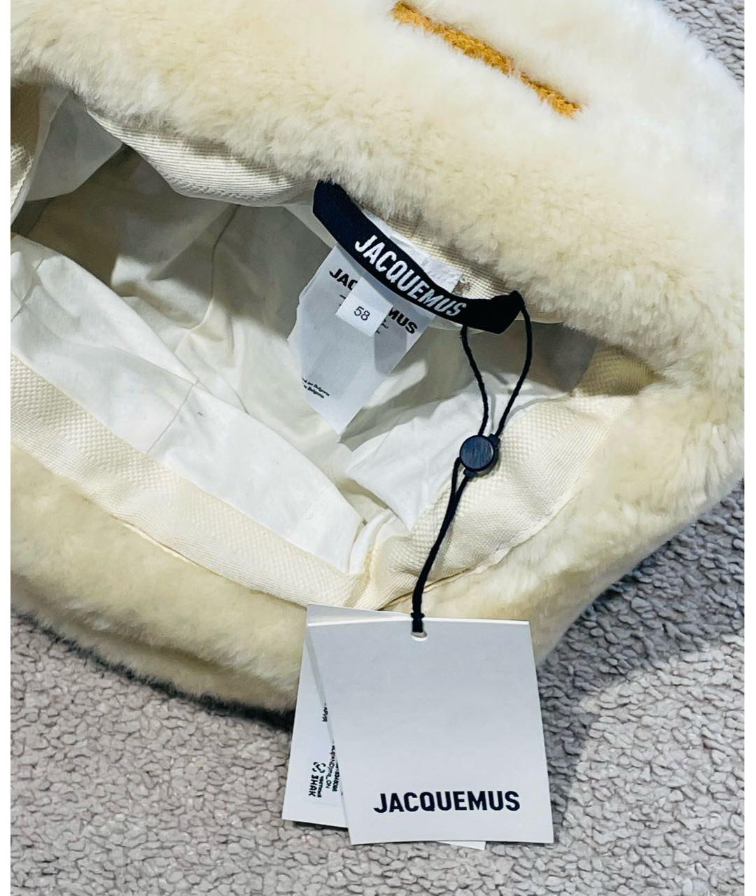 JACQUEMUS Бежевая шапка, фото 4