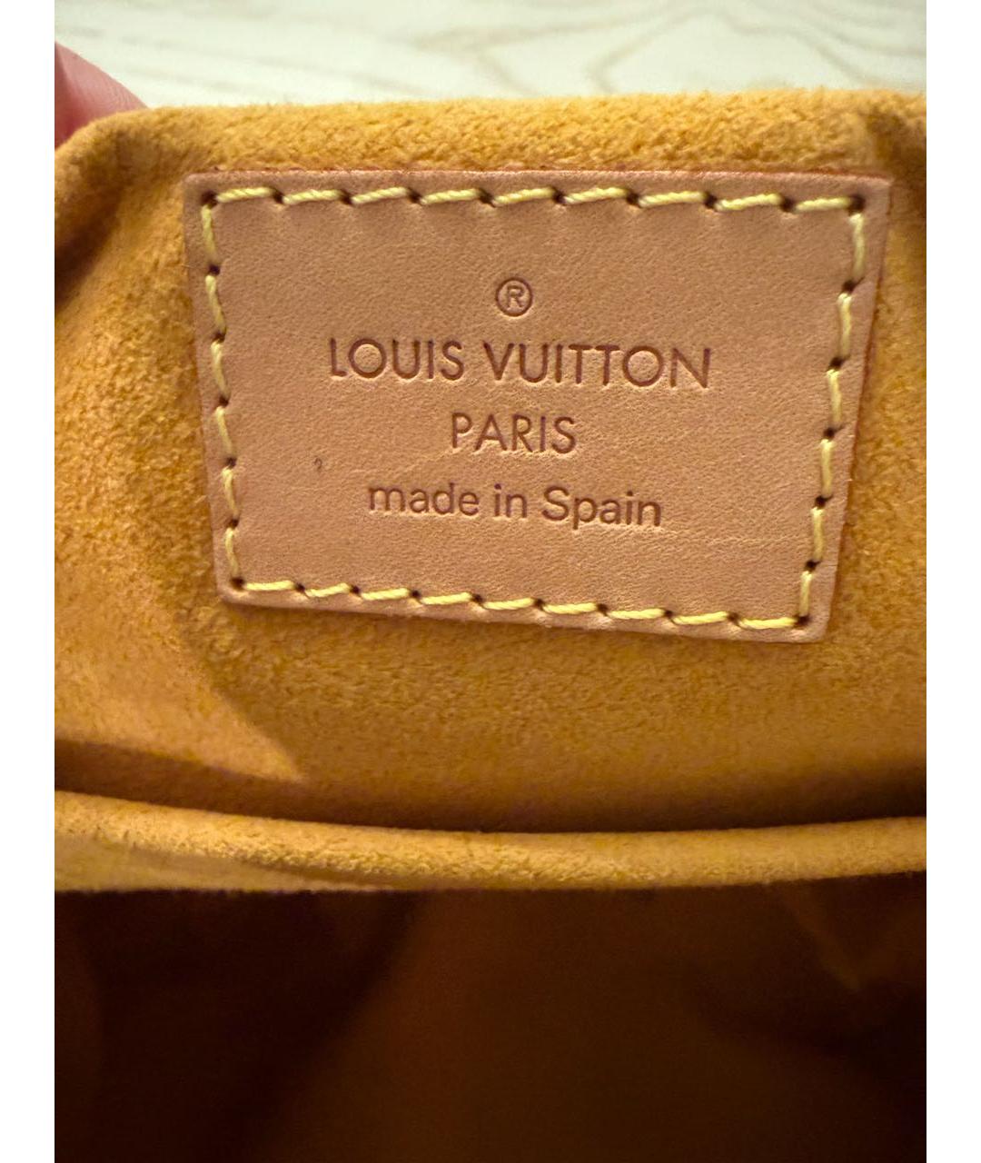 LOUIS VUITTON Синий тканевый рюкзак, фото 4