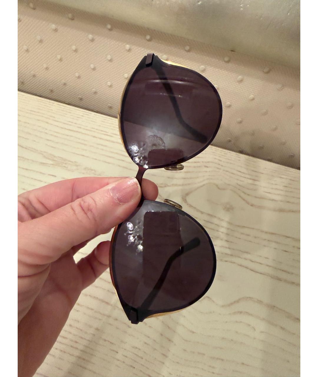 CHRISTIAN DIOR Черные пластиковые солнцезащитные очки, фото 5