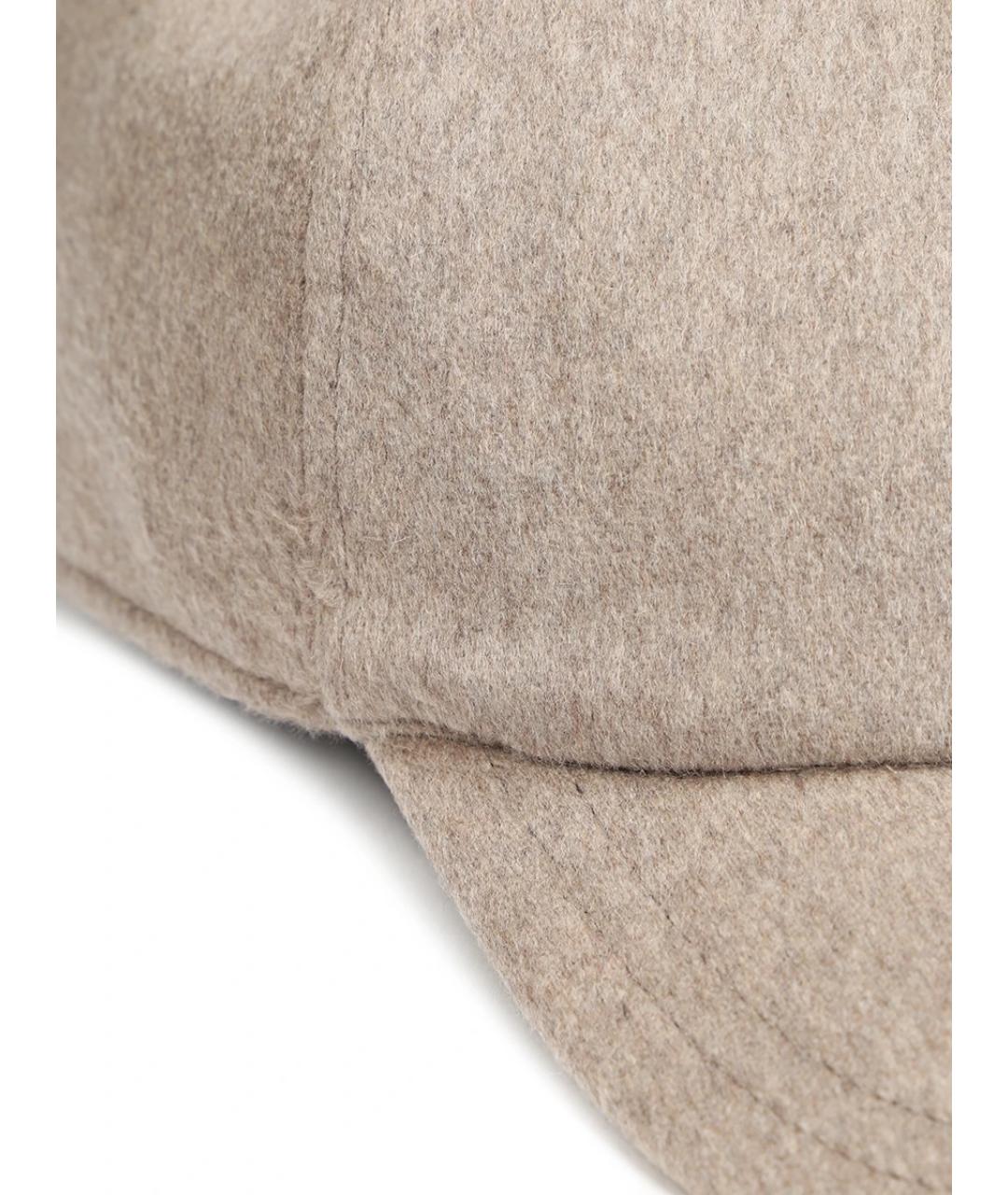 SVEVO Бежевая кашемировая кепка/бейсболка, фото 3