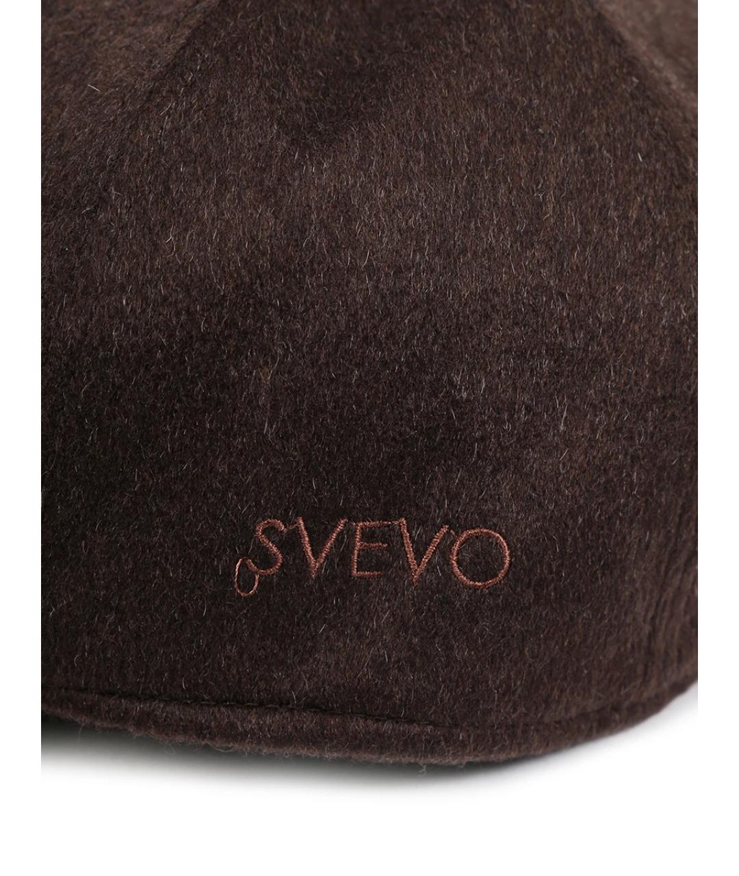 SVEVO Коричневая кашемировая кепка/бейсболка, фото 3
