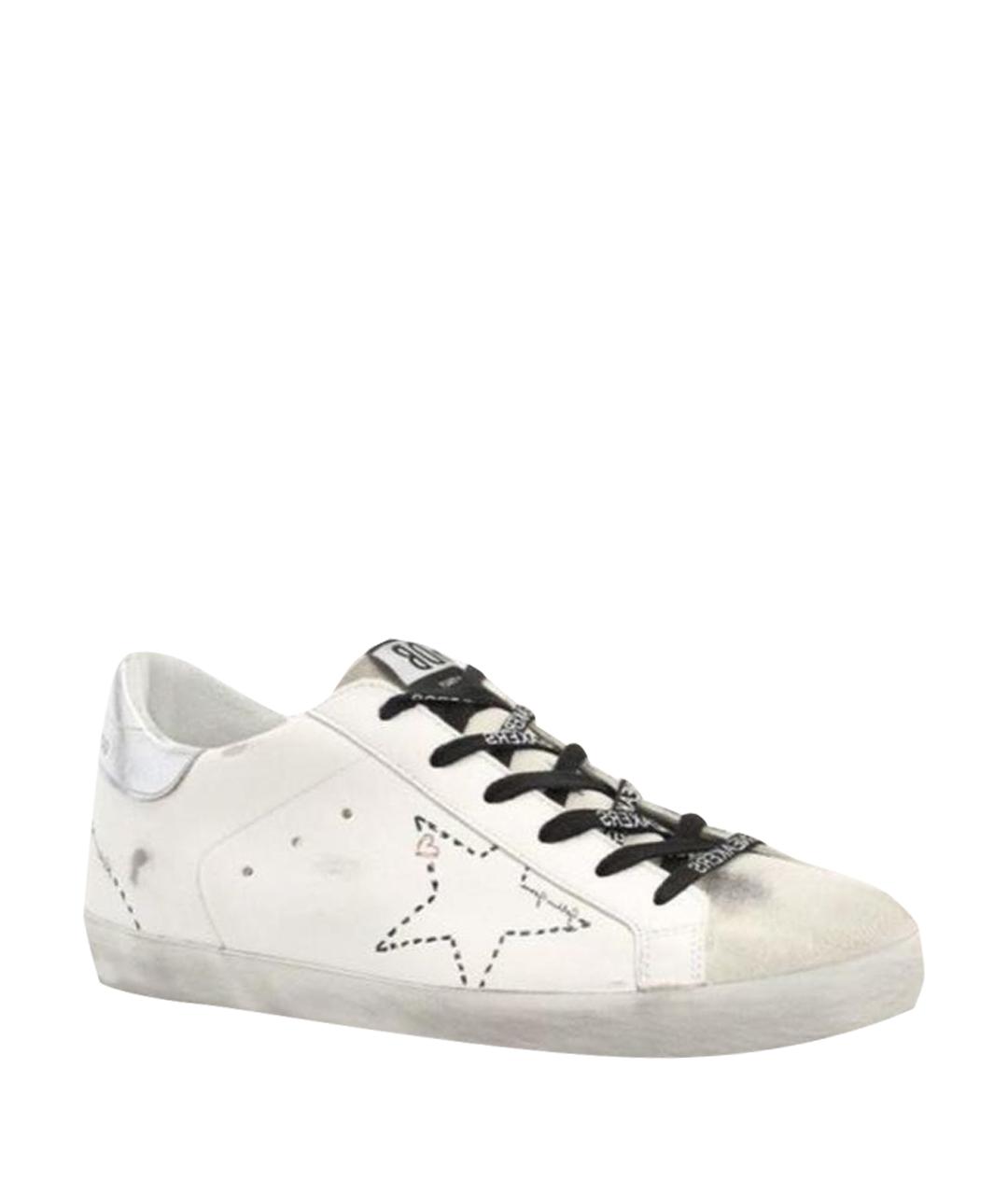 GOLDEN GOOSE DELUXE BRAND Белые кожаные кеды, фото 9