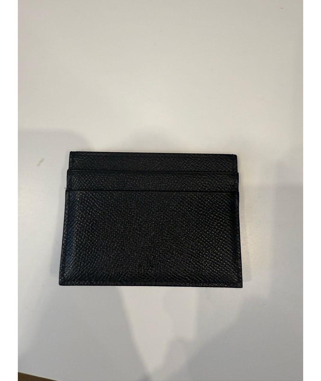 DOLCE&GABBANA Черный кожаный кардхолдер, фото 3