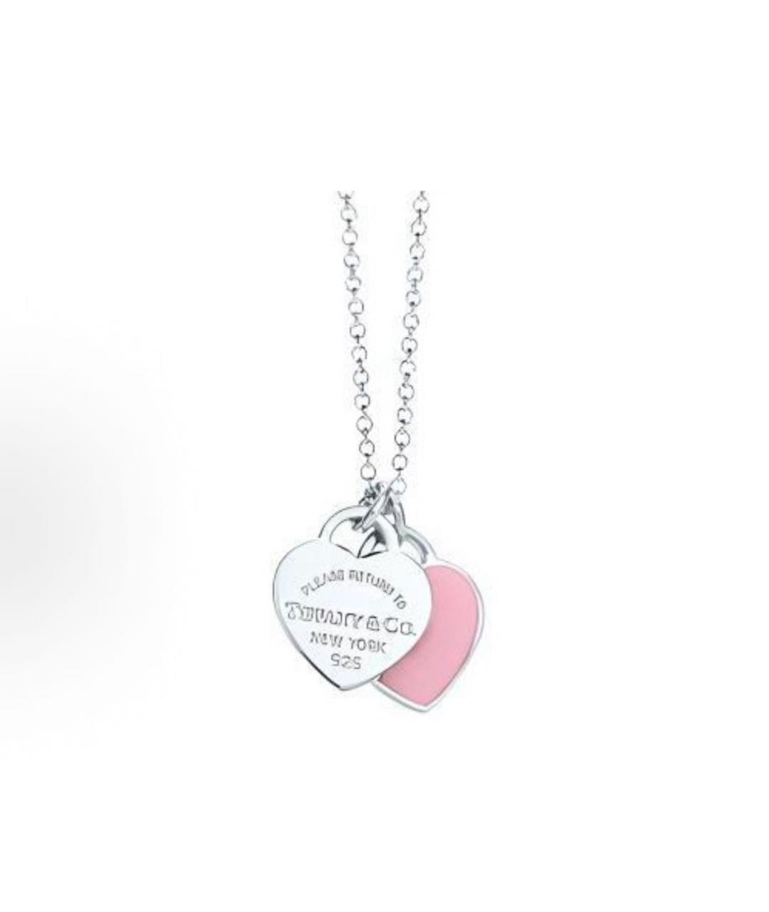 TIFFANY&CO Розовая серебряная подвеска, фото 5