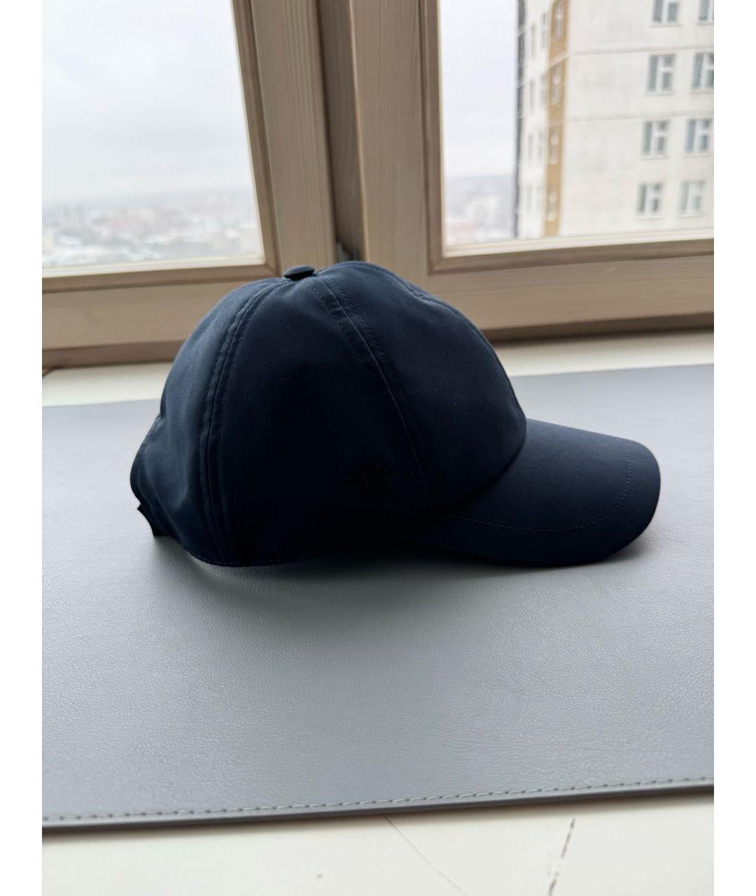 CHRISTIAN DIOR Темно-синяя хлопковая кепка/бейсболка, фото 2